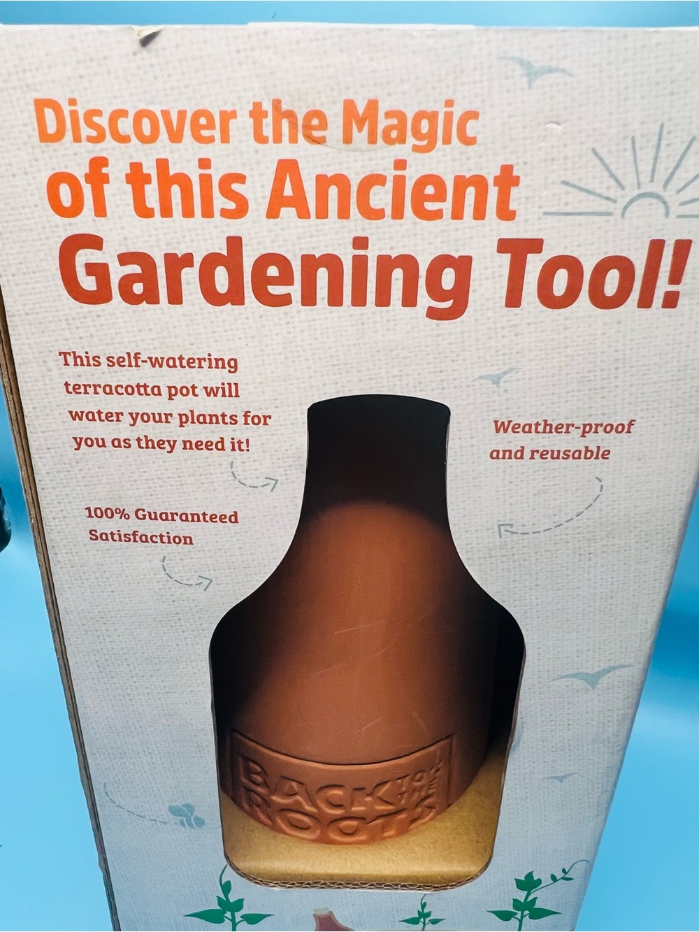 Back to the Roots Terracotta Olla Pot Self-Watering System 700mL NIB - Picture 10 of 10